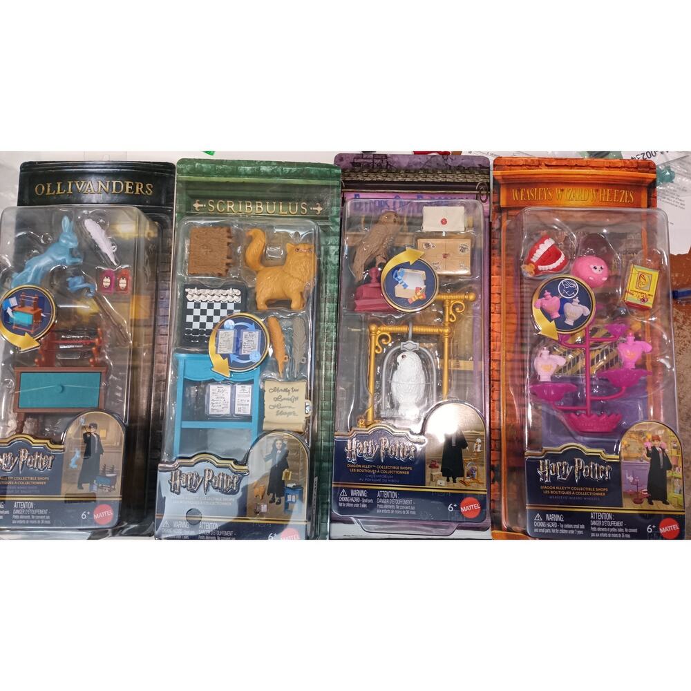 NEW Harry Potter Diagon Alley Collectible Shop Doll 25TH Anniversary Lot Bundle